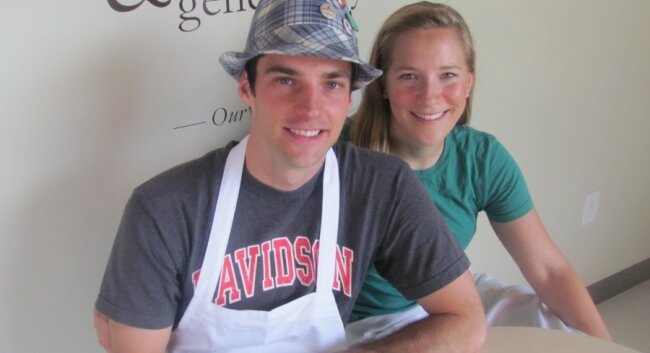 Husband and wife team Matt Monson and Kath Younger plan to open Great Harvest Bread Co. on June 3.