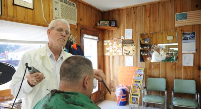 %2526quot;That bridge project is killing us,%2526quot; says Wayside Barber Shop owner Bobby Bishop, who has been in business for 30 years. %2526quot;They don%2526#039;t care about the little people.%2526quot;