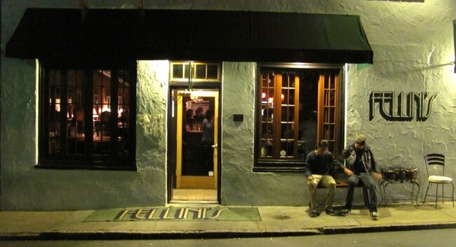 Located on the corner of Market and 2nd Streets, Fellini%2526#039;s #9 is an ideal place for a late night music scene.