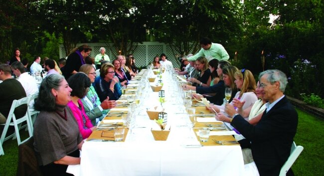 All together, and under the setting sun and stars: the Clifton Inn host another garden dinner on September 30.