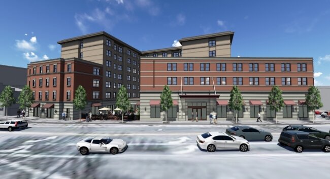 Construction on the 7-story Marriott extended-stay Residence Inn on West Main Street could begin this fall.