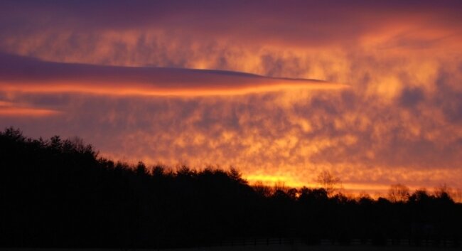 January 19 sunrise in Western Albemarle.