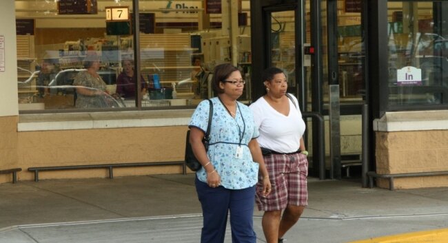 Sharon Reaves and Mary Burton left at 6:02pm when their quest for bread and milk was fruitless.