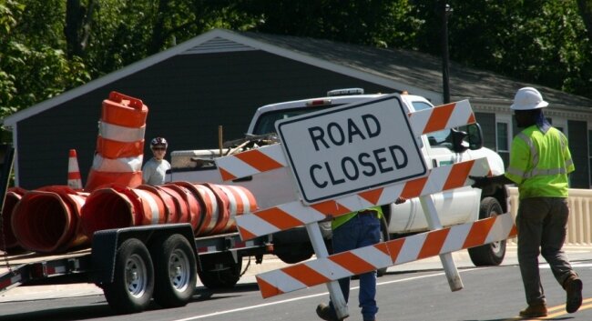 After 17 months and 16 days, VDOT workers removed the %2526quot;Road Closed%2526quot; signs today at 2pm.