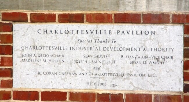 The original name remains on this 2005 stone plaque.