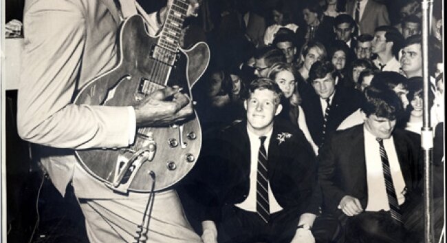 Chuck Berry at Memorial Gym in 1965. 