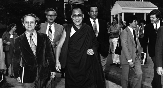 The Dalai Lama visits UVA in 1979.