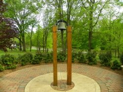 Bell in Serenity Garden overlooking South River