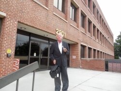 Bowles exits the ABC building in Richmond after a disciplinary hearing in which he tried to convince its board he wasn%2526#039;t a bootlegger. 