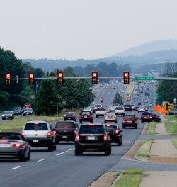 The Western Bypass for U.S. 29 was envisioned as a way to help move intercity traffic past 14 traffic lights in Charlottesville.