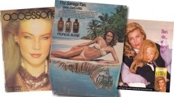 Appearing on magazine covers and as the face of a popular tanning oil and hair dye, Doig was a star of Madison Avenue in the 1980s.