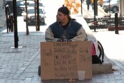 According to a 2011 TJACH report, only 11 percent said panhandling was their source of financial support for the previous 30 days, while 60 percent said it was food stamps and 22 percent said it was a full-time job. 