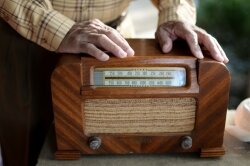 Williams and his brother Albert gave this radio to their mother after their father%2526#039;s death in late 1937.