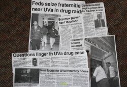 The fraternity seizures made national news and got hefty coverage in the Daily Progress.