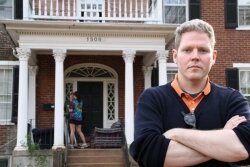 On March 22, 2011, Graham revisited the scene of his arrest, what had been the TKE house.