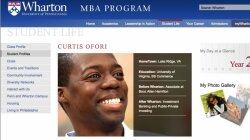 The man Kathryn Russell accused of rape, Curtis Ofori, is one of nearly three dozen students profiled on the website of Wharton School of Business in Philadelphia, where Ofori is completing his MBA.