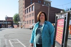 After being towed from Keith Woodard%2526#039;s lot on Market Street in April, nurse Ginny Anderson says it%2526#039;s %2526quot;unconscionable%2526quot; to leave drivers stranded after dark.