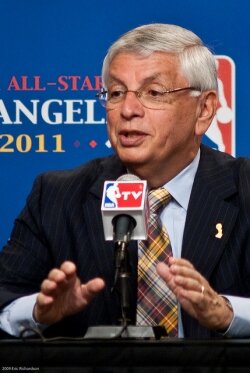 NBA Commissioner David Stern at the press conference announcing the 2011 NBA All-Star Game in Los Angeles. 