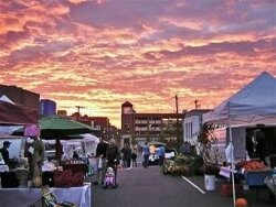 Sunrise at the Charlottesville City Market