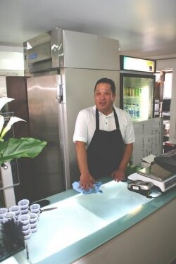 Toshi Sato, owner of the newly opened Asian/sushi place Now %2526amp; Zen