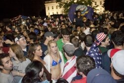 White House revelers show their true colors.