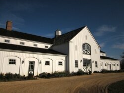 This former cattle auction barn is now a public apple cider tasting room at Castle Hill.