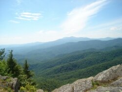 Scenic Blowing Rock lies about 300 miles from Charlottesville in western North Carolina