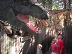 The forest around the Museum was populated with dinosaurs.