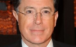 Comedy Central%2526#039;s Stephen Colbert speaks at UVA%2526#039;s May 18 valediction.