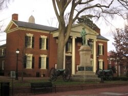 Albemarle County Courthouse, site of the trial.