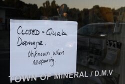 It may be a while before the DMV in Mineral reopens.