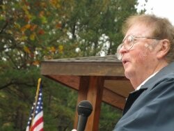 Nearly three years ago, McCue spoke at the commemoration for the 1959 plane crash whose sole survivor became his life-long friend.