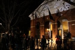 It was a chaotic scene around 7pm outside the Charlottesville Circuit Courthouse after the guilty verdict was announced.