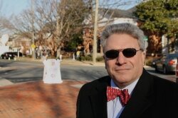 Heilberg outside the Charlottesville Circuit Courthouse.