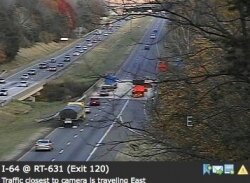 The I-64 exit at 5th Street was the scene earlier on November 11 Albemarle%2526#039;s third fatality in less than one day.