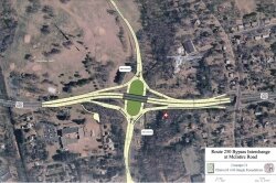 This stoplight-free design was once a finalist in the running to be the U.S. 250/Meadowcreek Parkway interchange.