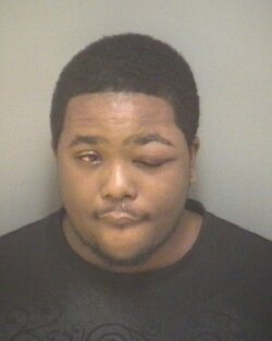 Jamel Tucker allegedly faced a trio of sons and a dog too.