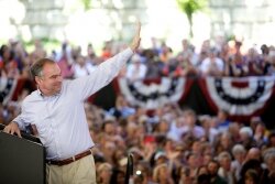 Former Governor Tim Kaine has a tough race of his own.