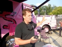 Pink Heals founder Dave Graybill also can set your organization up with a pink police car.