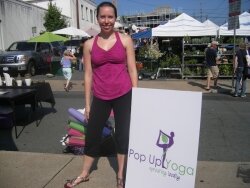 Jaqueline Wilde is launching Pop Up Yoga with help from the Darden School%2526#039;s incubator program that provides seed money to assist students in meeting their entrepreneurial goals.