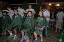 Shavees get ready to lose their locks at last year%2526#039;s St. Baldrick%2526#039;s event, where more than $88,000 was raised, surpassing the $80,000 goal.