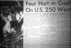 Barry Mawyer went to jail after this 1964 wreck because he had violated a five-year drive ban ordered after his conviction in a downtown driving death.