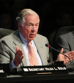The king of athletic policy-shaping donations: T. Boone Pickens.